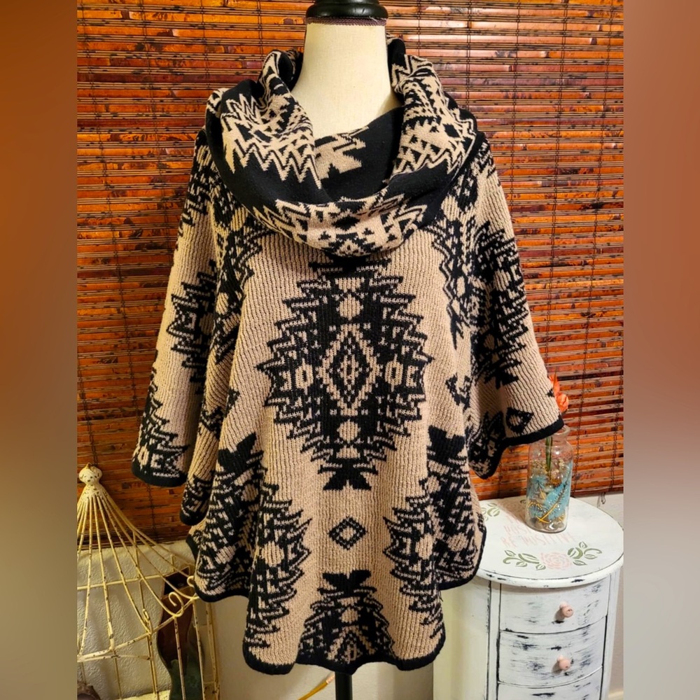 New Directions Aztec design sweater.
